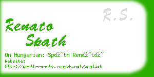 renato spath business card